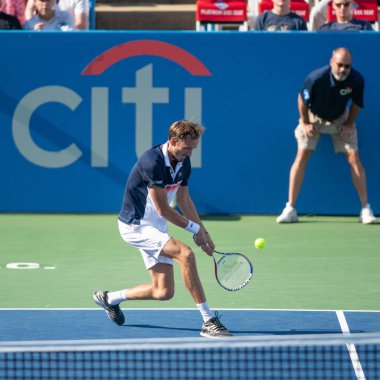 Daniil Medvedev (Rus) 2 Ağustos 2019'da Washington Dc'de düzenlenen Citi Open tenis turnuvasında