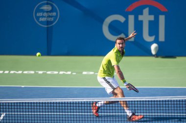 Marin Ciliç (Cro) 2 Ağustos 2019'da Washington Dc'de düzenlenen Citi Open tenis turnuvasında