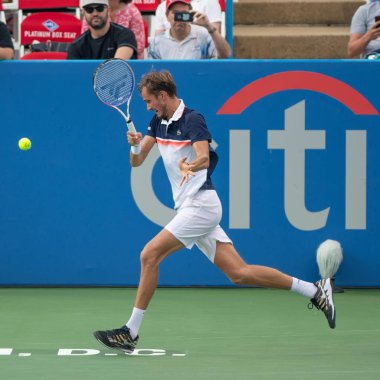 Daniil Medvedev (Rus) 2 Ağustos 2019'da Washington Dc'de düzenlenen Citi Open tenis turnuvasında