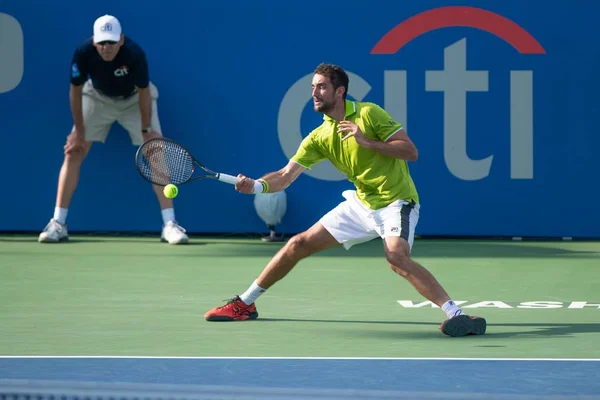 Marin Cilic Cro Torneio Tênis Citi Open Agosto 2019 Washington — Fotografia de Stock