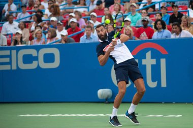 Benoit Paire (Fra) 2 Ağustos 2019'da Washington Dc'deki Citi Open tenis turnuvasında