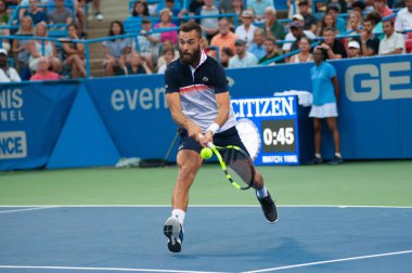 Benoit Paire (Fra) 2 Ağustos 2019'da Washington Dc'deki Citi Open tenis turnuvasında
