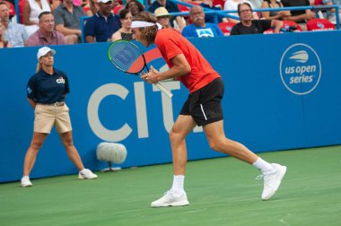 Stefanos Tsitsipas (Gre) 2 Ağustos 2019'da Washington Dc'de düzenlenen Citi Open tenis turnuvasında