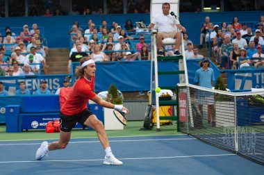 Stefanos Tsitsipas (Gre) 2 Ağustos 2019'da Washington Dc'de düzenlenen Citi Open tenis turnuvasında