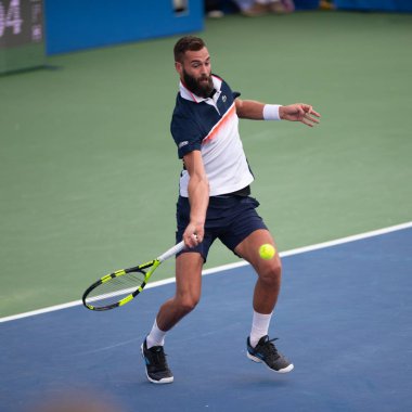 Benoit Paire (Fra) 2 Ağustos 2019'da Washington Dc'deki Citi Open tenis turnuvasında