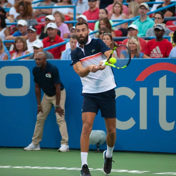 Benoit Paire (Fra) 2 Ağustos 2019'da Washington Dc'deki Citi Open tenis turnuvasında
