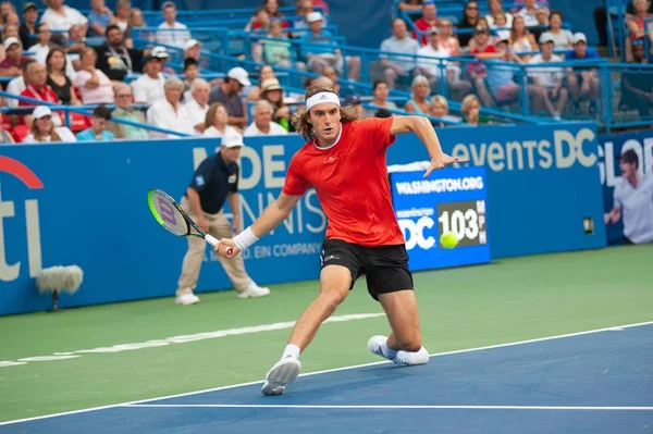 Stefanos Tsitsipas (Gre) 2 Ağustos 2019'da Washington Dc'de düzenlenen Citi Open tenis turnuvasında