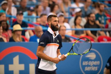 Benoit Paire (Fra) 2 Ağustos 2019'da Washington Dc'deki Citi Open tenis turnuvasında