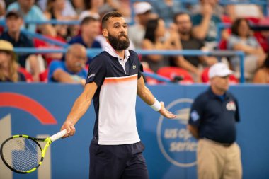 Benoit Paire (Fra) 2 Ağustos 2019'da Washington Dc'deki Citi Open tenis turnuvasında