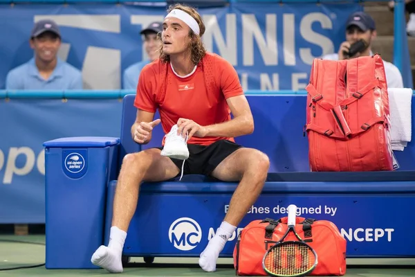 Stefanos Tsitsipas Gre Torneo Tenis Citi Open Agosto 2019 Washington — Foto de Stock