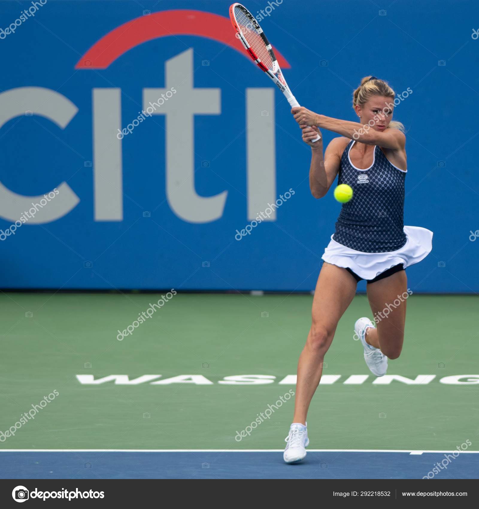 Professional Tennis Player Camila Giorgi During Third Round Match At US Open Against