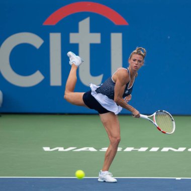 Camila Giorgi (Ita) 3 Ağustos 2019 tarihinde Washington Dc'de düzenlenen Citi Open tenis turnuvasının yarı final turunda