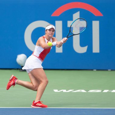 Caty Mcnally (ABD), 3 Ağustos 2019'da Washington Dc'de düzenlenen Citi Open tenis turnuvasında yarı final turunda