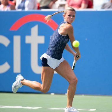 Camila Giorgi (Ita) 3 Ağustos 2019 tarihinde Washington Dc'de düzenlenen Citi Open tenis turnuvasının yarı final turunda