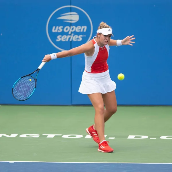 Caty Mcnally Usa Elődöntőben Fordulóban Citi Open Tenisz Torna Augusztus — Stock Fotó