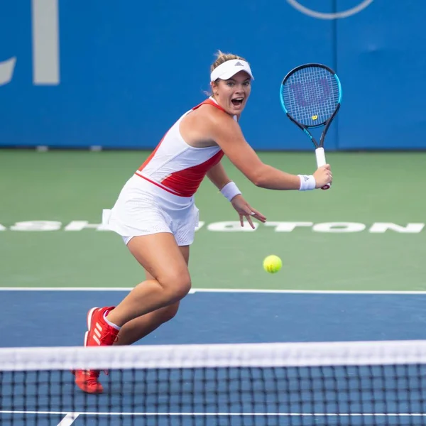 Caty Mcnally Usa Rundzie Półfinałowej Turnieju Tenisowym Citi Open Sierpnia — Zdjęcie stockowe