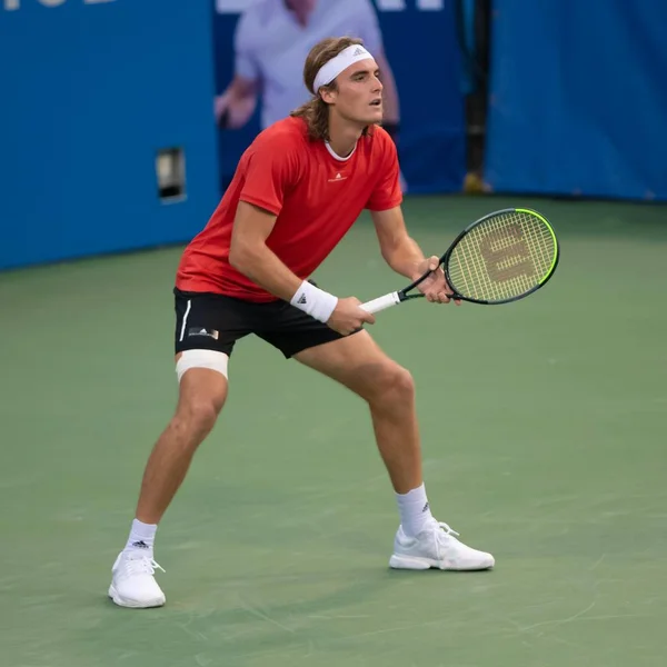 Stefanos Tsitsipas Gre Semifinal Citi Open Tennisturnering Den Augusti 2019 — Stockfoto