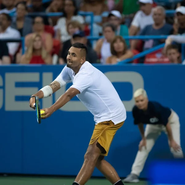 Nick Kyrgios Aus Semifinal Citi Open Tennisturnering Den Augusti 2019 — Stockfoto