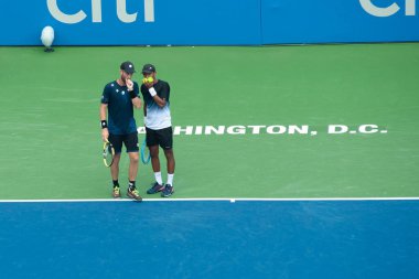 Raven Klaasen (Rsa) ve Michael Venus (Nzl) 4 Ağustos 2019'da Washington Dc'de düzenlenen Citi Open tenis turnuvasında çiftler şampiyonluğunu kazandılar.