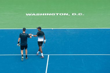 Raven Klaasen (Rsa) ve Michael Venus (Nzl) 4 Ağustos 2019'da Washington Dc'de düzenlenen Citi Open tenis turnuvasında çiftler şampiyonluğunu kazandılar.