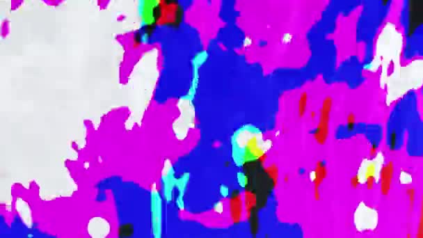 Frottis abstraits colorés — Video