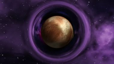 Pluto eğri uzayda