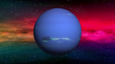 Neptune boşluk bulutsu arka plan üzerinde