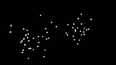Karanlıkta beyaz parçacıklar