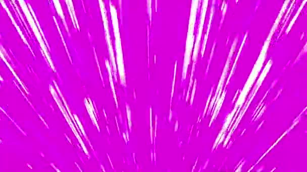 Abstrakte Strahlen auf rosa — Stockvideo