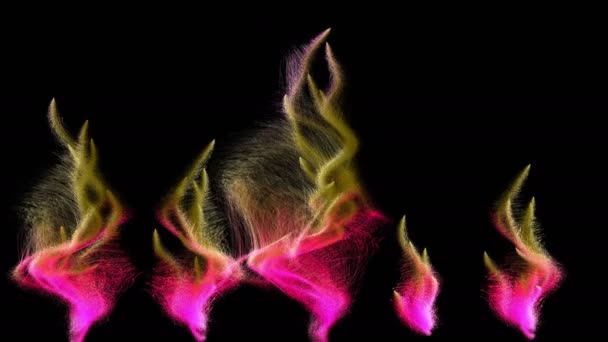 彩色粒子流 — 图库视频影像