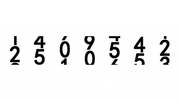 黑色数字动画 — 图库视频影像