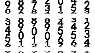 Siyah sayılar animasyon