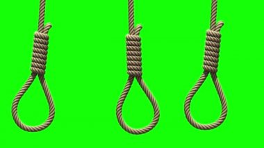 Hangmans yeşil, dikişsiz döngü üzerinde ilmik