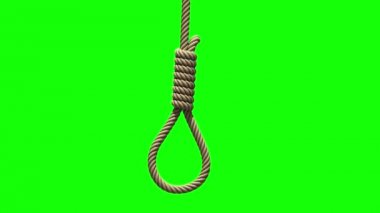 Hangmans ilmik yeşil ekranda, sorunsuz döngü
