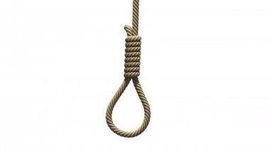 Beyaz arka planda Hangmans ilmik