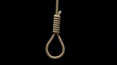 Hangmans ilmik, sorunsuz döngü 3d animasyon