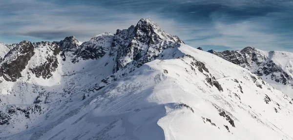 Téli Panorámás Tájat Tátrára Zakopane Lengyelország — Stock Fotó