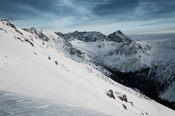 Kış Manzarası Ile Tatra Dağları Zakopane Polonya — Stok fotoğraf