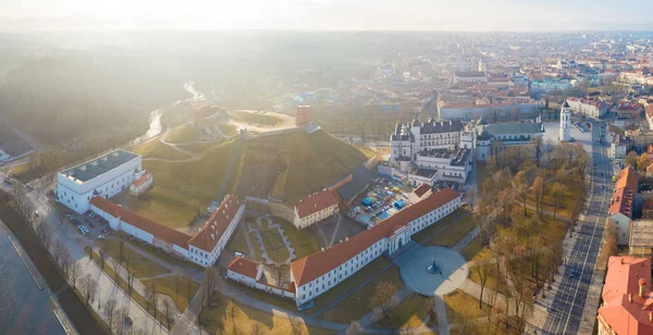 Воздушная панорама старого города Вильнюса — стоковое фото