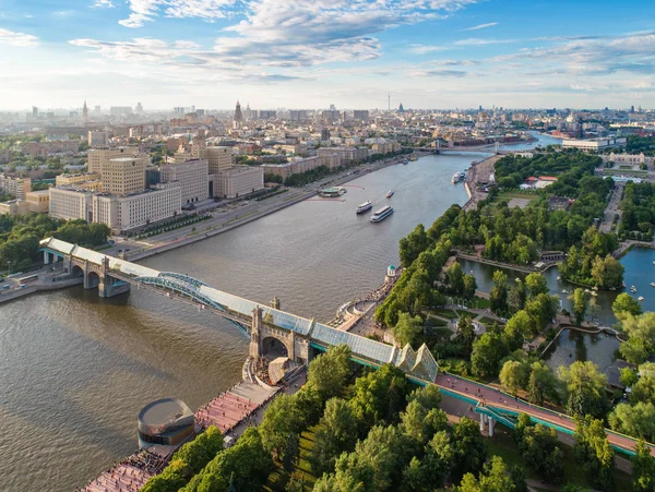 Vista aérea de Moscou no verão — Fotografia de Stock