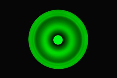 Yeşil led ampul ile elektrikli lamba