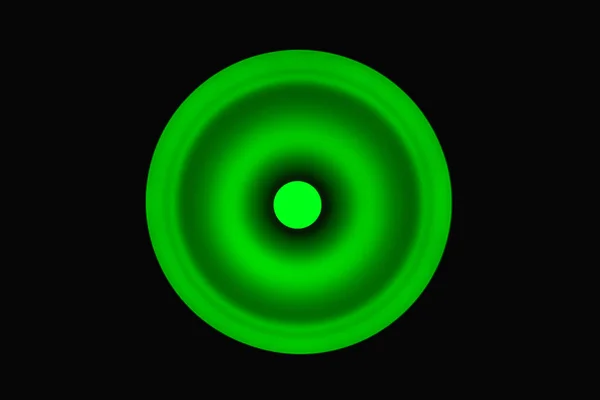 緑色の導かれた球根が付いている電気ランプ — ストック写真