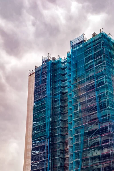 Apartment building in renovation