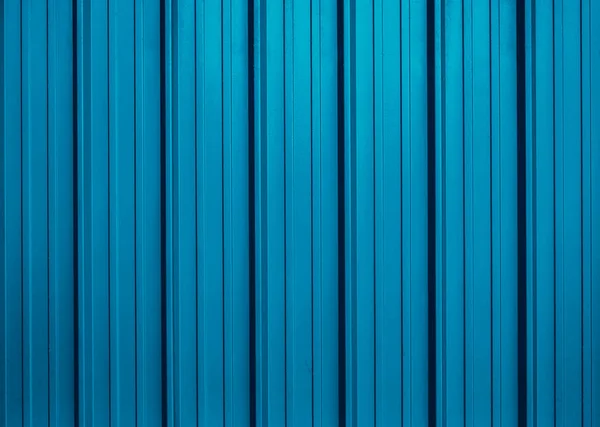 Folha Metal Ondulado Azul — Fotografia de Stock