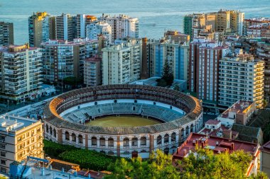 Boğa güreşi arena Malaga panoramik