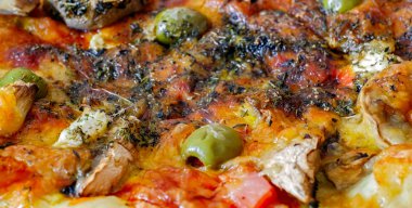 güzel pizza arka plan dokusu