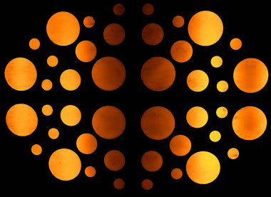 Açık turuncu daireler arka plan