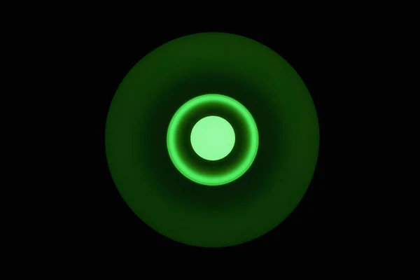 Elektromos Zöld Lámpa Led Izzó — Stock Fotó