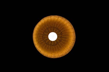 Turuncu hasır lamba led ampul ile