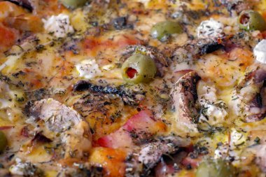 Güzel pizza yakın çekim